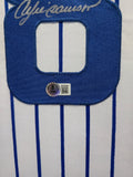 FRAMED CHICAGO CUBS ANDRE DAWSON AUTOGRAPHED SIGNED JERSEY BECKETT HOLO