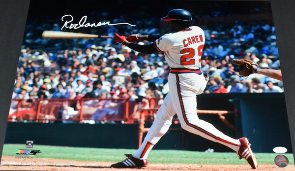 ROD CAREW AUTOGRAPHED SIGNED CALIFORNIA ANGELS 16x20 PHOTO JSA