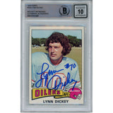 Lynn Dickey Autographed/Signed Oilers 1975 Topps #243 Trading Card Beckett 49372