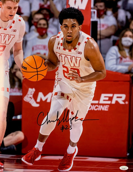 WI Badgers Guard CHUCK HEPBURN Signed 16X20 Photo #2 AUTO - JSA