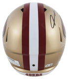 49ers Vernon Davis Authentic Signed Full Size Speed Rep Helmet BAS Witnessed