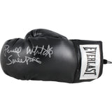 Pernell Sweat Pea Whitaker Autographed Black Everlast L Boxing Glove JSA 53559