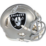 Ashton Jeanty Autographed Las Vegas Raiders Mini Helmet Flash Beckett 51004