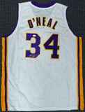LAKERS SHAQUILLE O'NEAL AUTOGRAPHED WHITE JERSEY SIGNED ON #3 BECKETT 191133