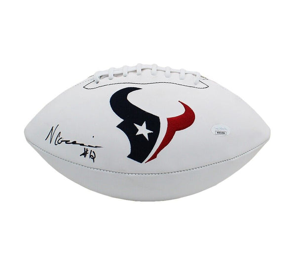 Nico Collins Signed Houston Texans Speed Embroidered White NFL Football