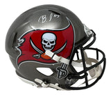 Bucky Irving Signed Tampa Bay Buccaneers Full Size Authentic Speed Helmet BAS