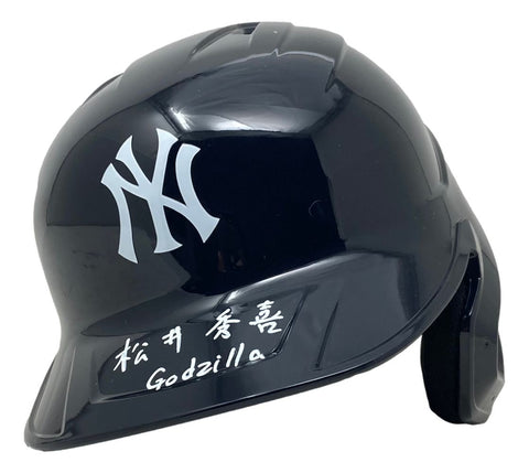 Hideki Matsui Signed In Kenji Yankees Full Size Batting Helmet Godzilla JSA