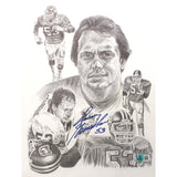 Randy Gradishar Autographed/Signed Denver Broncos 11x14 Art Print Beckett 51620