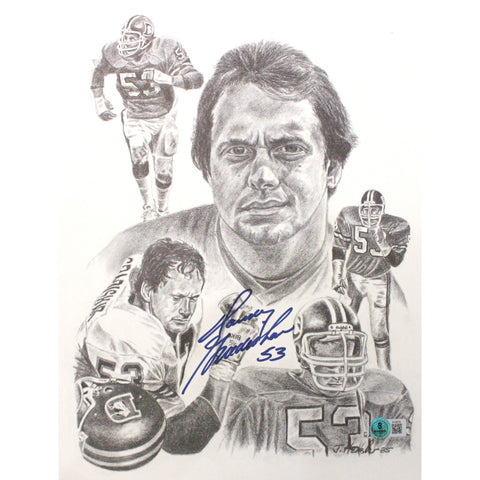 Randy Gradishar Autographed/Signed Denver Broncos 11x14 Art Print Beckett 51620