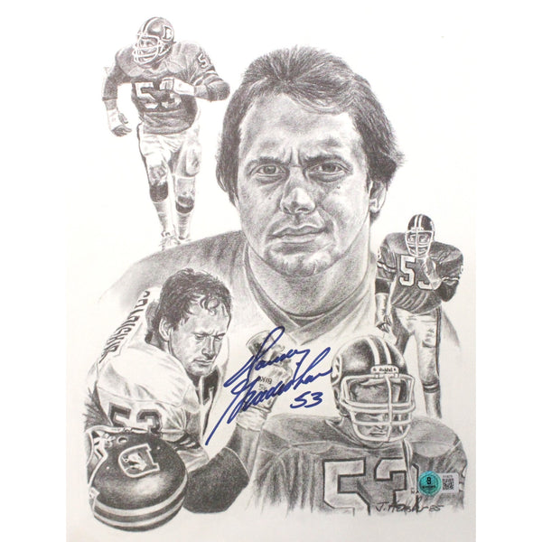 Randy Gradishar Autographed/Signed Denver Broncos 11x14 Art Print Beckett 51620
