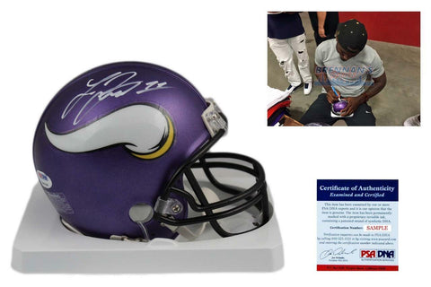 Laquaon Treadwell Autographed SIGNED Minnesota Vikings Mini Helmet - PSA/DNA