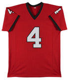 Georgia Nolan Smith Authentic Signed Red Pro Style Jersey BAS Witnessed