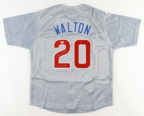 Jerome Walton Signed Chicago Cubs Jersey Inscribed "1989 NL ROY" (JSA COA) C.F.