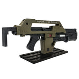 Sigourney Weaver Autographed 1986 Aliens Pulse Rifle OD Green Prop Replica