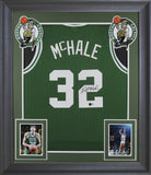 Kevin McHale Authentic Signed Green Pro Style Framed Jersey BAS Witnessed
