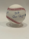 German Marquez Autographed & Inscribed "2018 Silver Slugger" Baseball | JSA COA