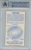 Tony Dorsett Signed 10/16/1976 vs Miami Ticket Stub Heisman BAS 10 Slab 39277