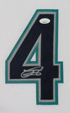 FRAMED SEATTLE MARINERS JULIO RODRIGUEZ AUTOGRAPHED SIGNED JERSEY JSA COA