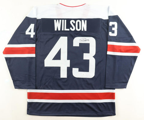 Tom Wilson Signed Washington Capitals Jersey (JSA COA) 2018 Stanley Cup Champ