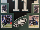 FRAMED PHILADELPHIA EAGLES AJ BROWN AUTOGRAPHED SIGNED JERSEY BECKETT HOLO