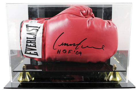 Lennox Lewis "HOF 09" Signed Red Right Hand Everlast Glove W/ Case BAS Witnessed