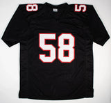 Jessie Tuggle Signed Atlanta Falcons Home Jersey (JSA COA) 5xPro Bowl Linebacker