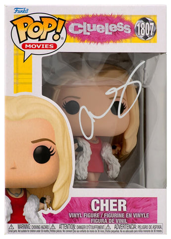 Alicia Silverstone Signed Clueless Cher Funko Pop Doll #1807 - (SCHWARTZ COA)