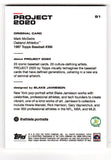 Mark McGwire Autographed Topps Project 2020 Card #81 (Blake Jamieson) - SS COA