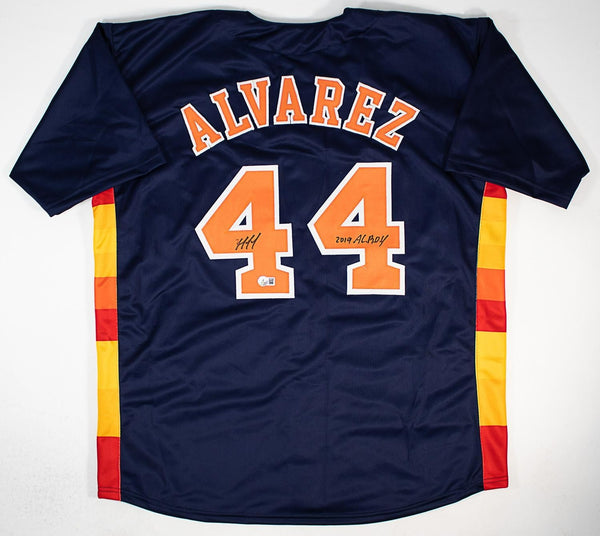 Yordan Alvarez Signed Houston Astros Jersey (Beckett) 3xAll Star DH & Outfielder