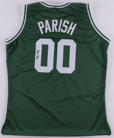 Robert Parish Signed Boston Celtics Jersey (JSA QR Card) 4xNBA Champion