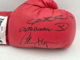Boxing Greats Autographed Glove Leonard Hearns Duran Beckett PSA/DNA 5A16284
