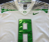 Oregon Ducks Marcus Mariota Autographed Signed White Nike Jersey Size L MM Holo