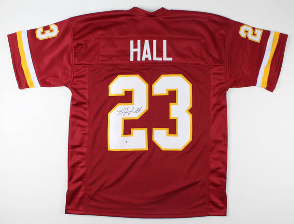 DeAngelo Hall Signed Washington Redskins Jersey (Beckett) 3xPro Bowl Def. Back