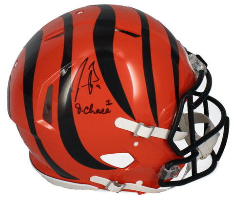 Joe Burrow / Ja'Marr Chase Autographed Bengals Speed Authentic Helmet Fanatics