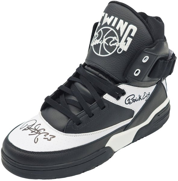 PATRICK EWING AUTOGRAPHED ATHLETICS 33 HI SHOE KNICKS 13 W/ BOX BECKETT 236553