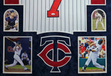 SUEDE FRAMED MINNESOTA TWINS JOE MAUER AUTOGRAPHED SIGNED JERSEY JSA COA