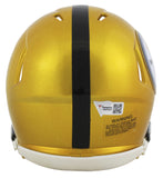 Steelers Najee Harris Signed Flash Speed Mini Helmet W/ Case Fanatics COA