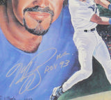 Mike Piazza Signed Los Angeles Dodgers Framed 8x10 Artwork with Insc - LE 53/900