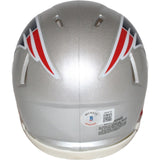 Drew Bledsoe Signed New England Patriots Speed Mini Helmet Beckett 42404