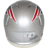 Drew Bledsoe Signed New England Patriots Speed Mini Helmet Beckett 42404