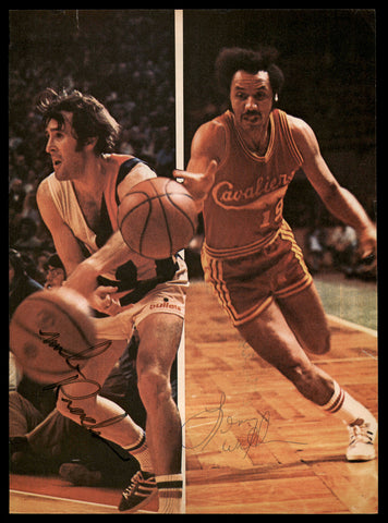Lenny Wilkens & Mike Riordan Autographed Signed 8x11 Magazine Page Photo 185444