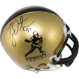 Ty Detymer Autographed/Signed Heisman Trophy VSR4 Gold Mini Helmet Beckett 52746