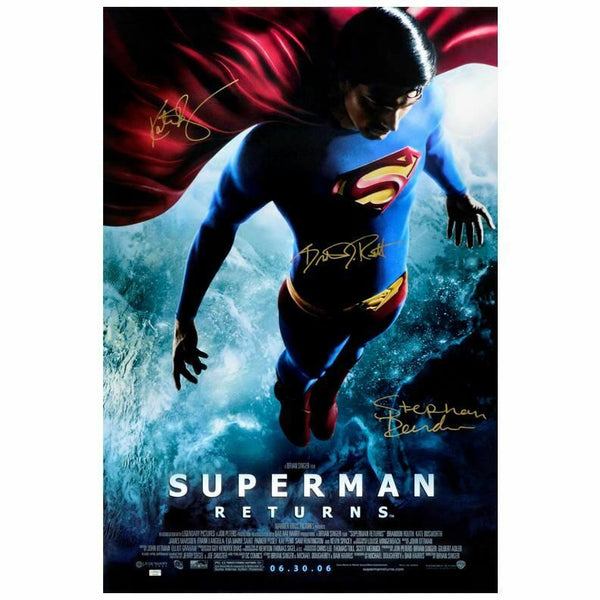 Brandon Routh, Kate Bosworth, Bender Autographed Superman Returns