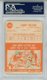 Larry Wilson Autographed 1963 Topps #155 Trading Card HOF PSA Slab 43657