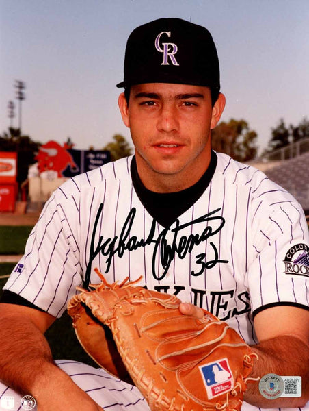 Jayhawk Owens Autographed Colorado Rockies 8x10 Photo Beckett 50539
