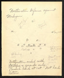 Amos Alonzo Stagg HOF 1932 Handwritten Playbook Page VERY RARE JSA 185585