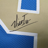 Framed Autographed/Signed Nico Iamaleava 35x39 UCLA Blue Jersey JSA COA