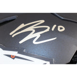 Bo Nix Autographed Denver Broncos SpeedFlex Helmet Beckett Witness 51395