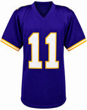 Daunte Culpepper Signed Purple T/B Pro Style Custom Football Jersey - (SS COA)