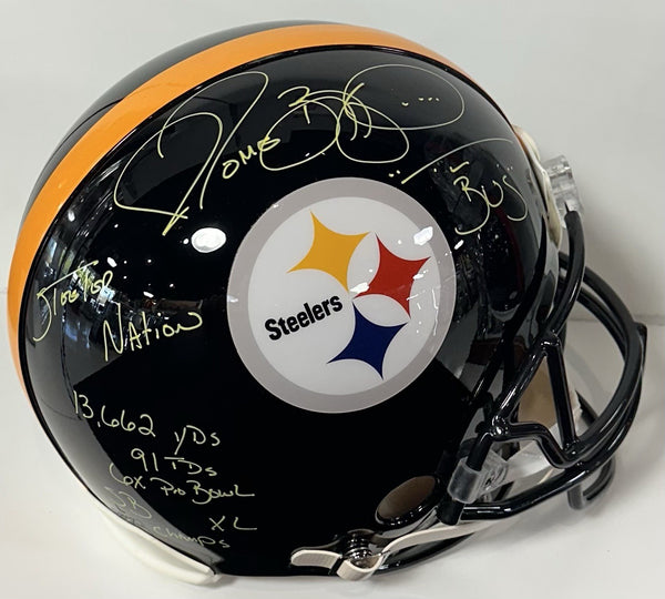 Jerome Bettis Signed Steelers Pro Authentic FS Helmet /36 Stat Auto Fanatics HOF